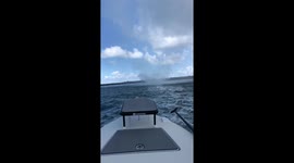 “Oh my god! We’re in a tornado!” Group of men sail into waterspout in Florida Keys