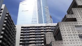 Inhabitants fight against destruction of the appartment of les Damiers. La Defense, Paris suburb. 22 may 2019