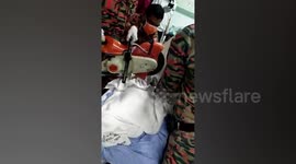 Teenager freed with circular saw after getting penis stuck in toilet pipe