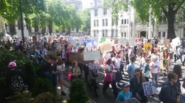 Youth Global warming strike in London, UK