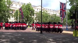 The Major Generals Review of Trooping the Colour on 25 May 2019 - brass band and drums