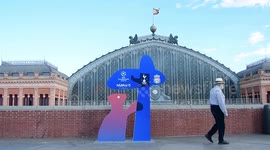 preparations for the final in Madrid Spain of the Champions league