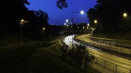 Traffic on the busy road in city