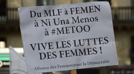 Pro abortion protest in Paris after the interdiction in Georgia and Alabama. Madeleine,  18h30. 27 may 2019.