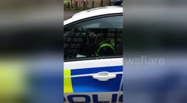 Halifax man trolls West Yorkshire police officers for using mobile phone while engine runs