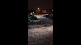 Thunderstorm brings hail to Colorado town.