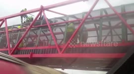 Man removed from bridge over London's Central Line