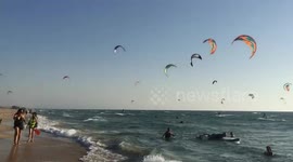 Summer Kitesurf High Jumps & Boosts Many Fun Crashes Wave Riding Upwind