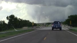 Storm chasers film multiple tornado touchdowns in Kansas