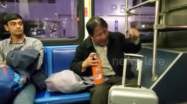 Racist Donald Trump supporter Going off on a bus at LAX laxpd called in