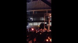 Torch of Democracy makes its way to the stage at Hong Kong's Victoria Park on the 30th anniversary commemoration of the Tiananmen Square Massacre