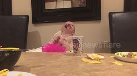 Baby Trying to Talk to Google Home