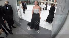 Chloe Green's skirt gets trodden on at Cash & Rocket's masquerade gala