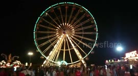 The giant wheel in Carnival funfair in Thailand
