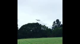 Air Force One leaving Southampton Airport Trump