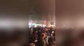 Hundreds of passengers wait after power outage causes evacuation of LAX airport