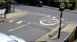 Not sure if she fainted or hit the wrong pedal