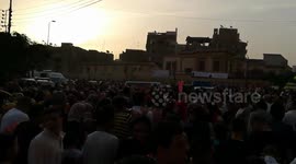 People Gathering In Eid El Fetr Mosque Prayers