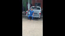 Mechanic Doesn't Care About The Rain