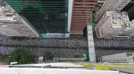 Incredible footage shows scale of protest against Hong Kong's extradition bill