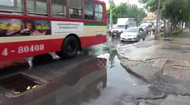 Thai residents deal with latest rain storms and floods