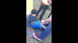 Electric saw releases 10-year-old Canadian boy stuck in baby swing