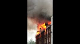 Flats evacuated as flames burst out of Walsall warehouse