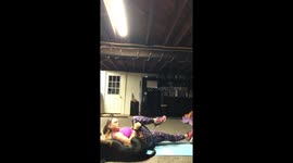 Dog workouts with mom
