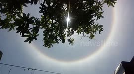 Sun Halo Seen In The Philippines