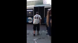 MTA Bus driver tries to take down guy with weapon