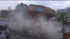 Watch – Stubborn Water  Tank didn’t get demolished even after two blast in Bhopal