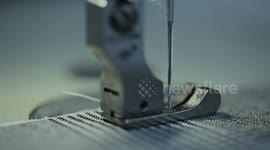 Strangely satisfying close up of sewing machine in action
