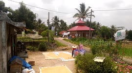 Petani menjemur padi