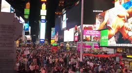 A time lapse of Times Square