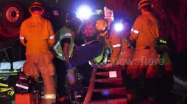 Hit and Run Driver Causes Major Rollover Crash, One Victim Transported in Critical Condition