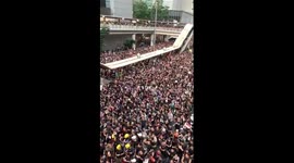 Hong Kong protesters shout profanity about under fire Chief Executive Carrie Lam