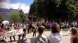 School strike for the climate march