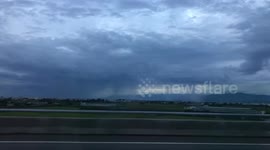 Super-rare quadruple waterspout seen in Taiwan