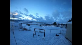 Backyard winter timelapse 2018 Rockland, Idaho