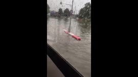 Near Sheremetyevo powerful flood