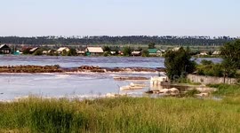 In the Irkutsk region, severe flooding