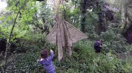 Easy emergency survival shelters.