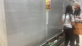 Boots in Bond Street have run out of drinks on this hot day in London.