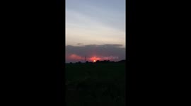 Sunset on the hottest day of the year