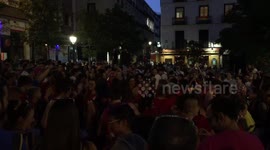 Samba drum band for the international pride day in Madrid