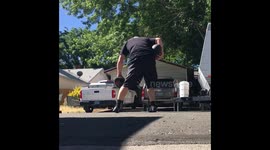 This is an onside kick trickshot!!! UNREAL!!!