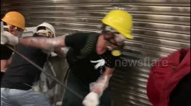 Hong Kong protesters attempt to storm Legislative Council building