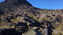 We spent a night in the crater of Pico Volcano!