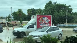 Would you risk muddy shoes and trousers for your favourite cup of coffee?