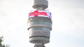 London's iconic BT Tower wishes England's Lionesses 'good luck' for World Cup semi-final